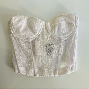 White corset from Nasty Gal